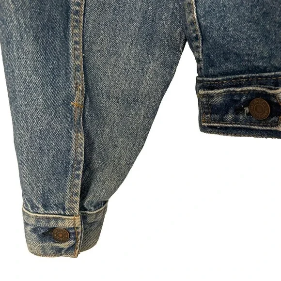 Vtg Levi's 71506 Type III Trucker Denim Jckt Men's 44L Brown Patch USA Big &Tall - Picture 8 of 10